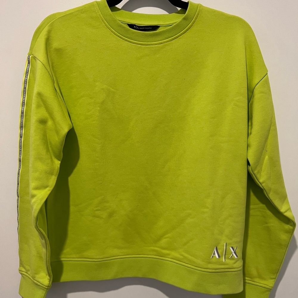 Lime Green Fleece Sweatshirt